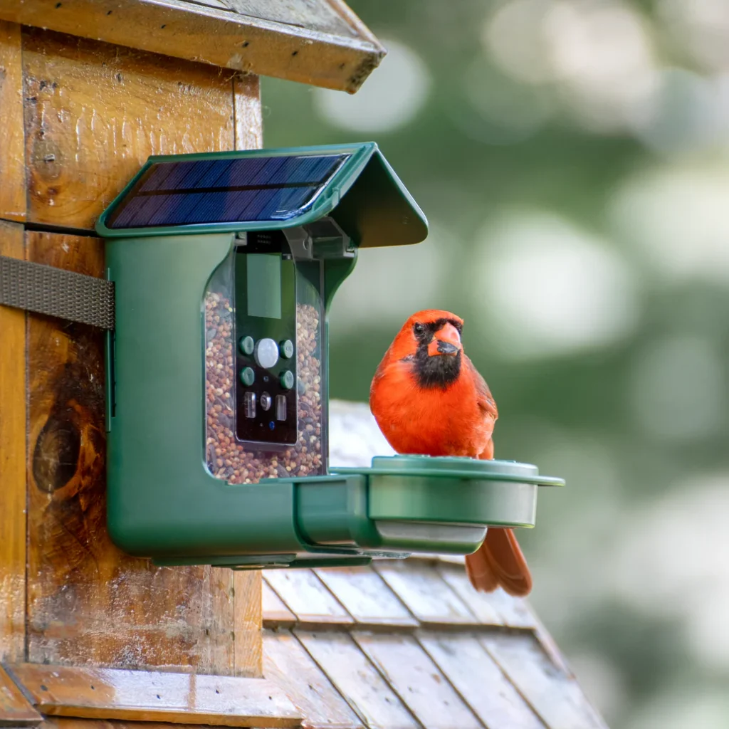 bird feeder with camera